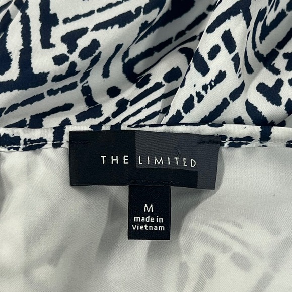 The Limited Black White Geometric Abstract Sleeveless Midi Dress Size M - Picture 6 of 8